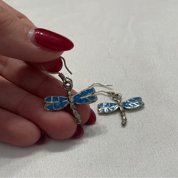 Costume dragonfly earings- in great condition- vintage - Picture 2 of 2